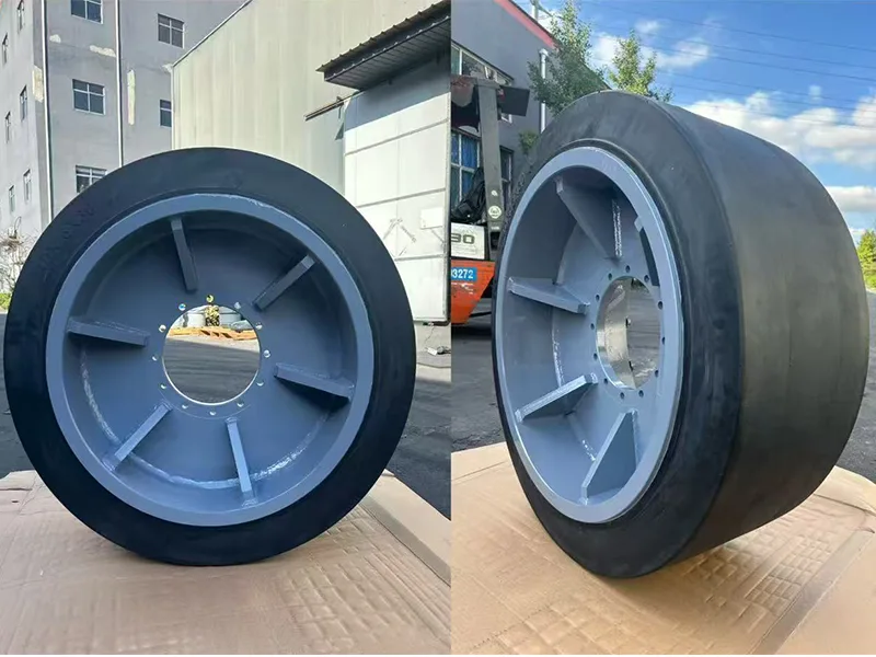 பயணிகள் போர்டிங் பாலத்தில் பயன்படுத்தப்படும் 40x16x30 டயர்கள்