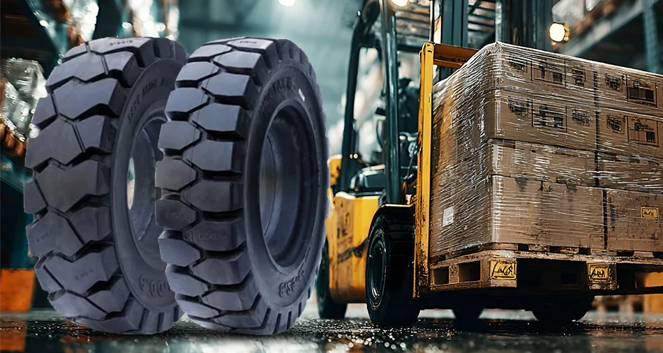 Forklift Solid Tires with Clip